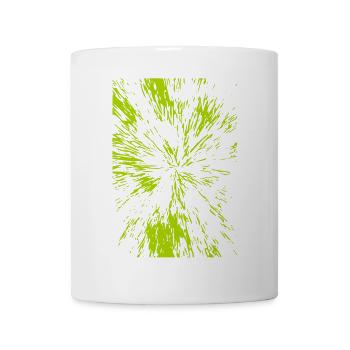 Abstract lines / green / line / trend / pattern - Mug - white - Front