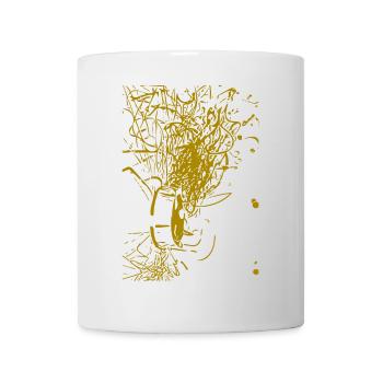 abstraktes Design - Tasse - Weiß - Vorne