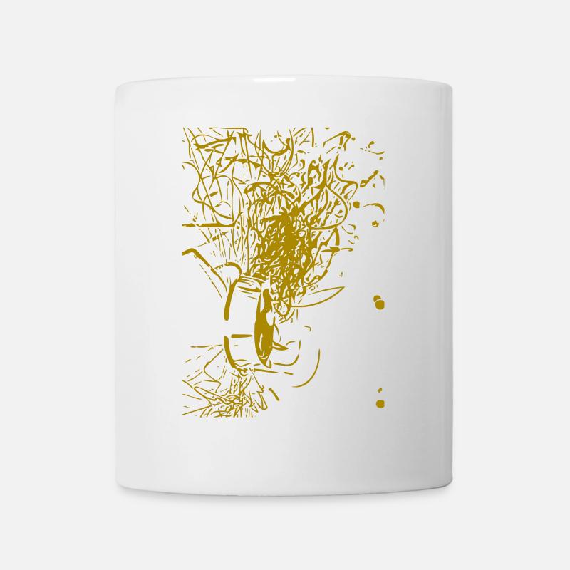abstraktes Design - Tasse - Weiß