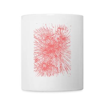 Imprimé de feux d’artifice Pink Spark Jump - Mug blanc - blanc - Devant