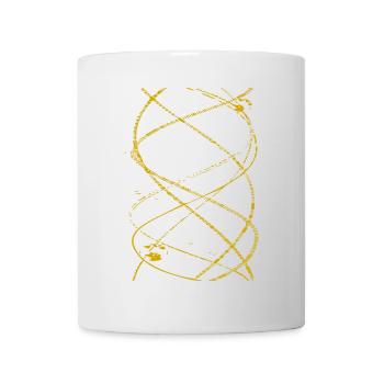 Goldene Spirallinien - Tasse - Weiß - Vorne