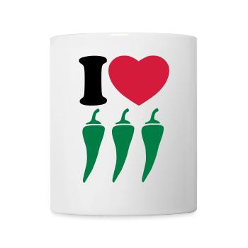 I love chilli - Mug - white - Front