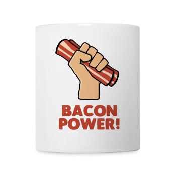 Bacon Power - Tasse - Weiß - Vorne