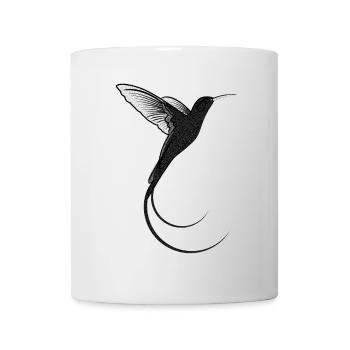 Hummingbird design black sand - Mug - white - Front
