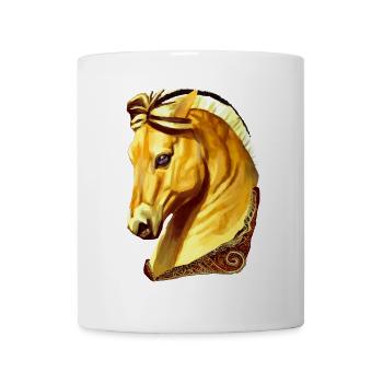 yellow fjord horse - Mug - white - Front