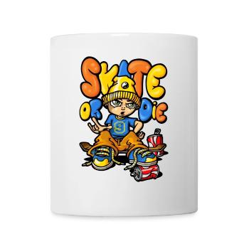 Skate and graffitis - Tasse - Weiß - Vorne