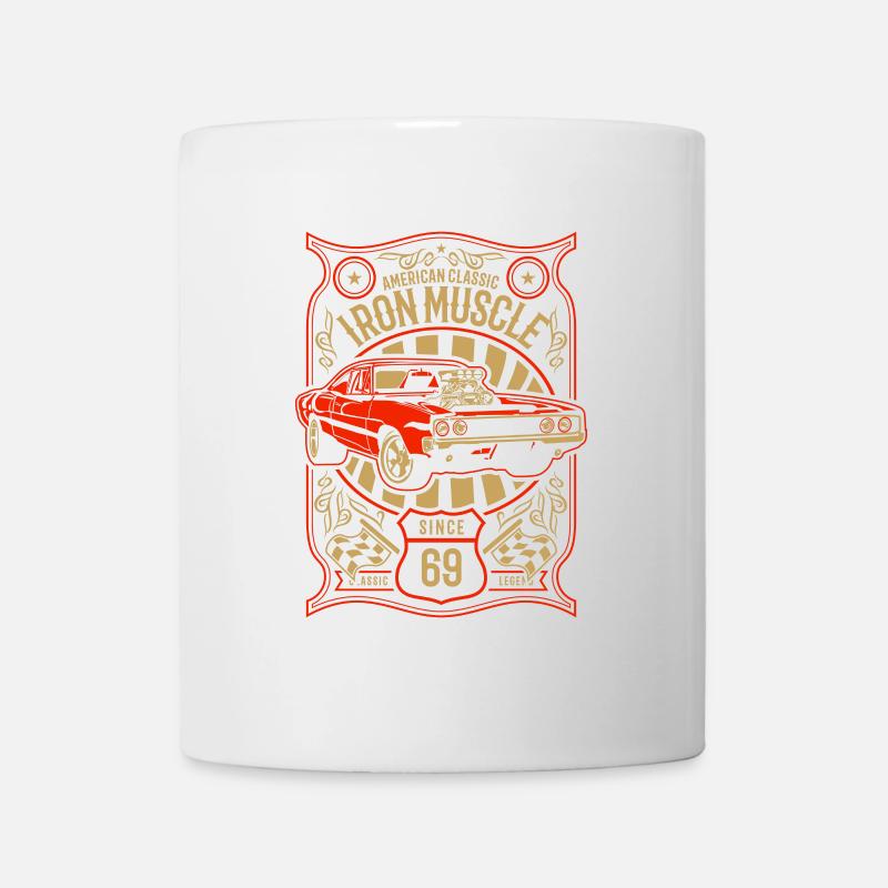 Iron Muscle Classic 69 Auto - Mug blanc - blanc