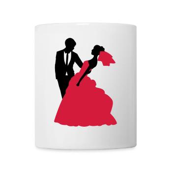 Mariage, Mariée, Le marié - Mug blanc - blanc - Devant