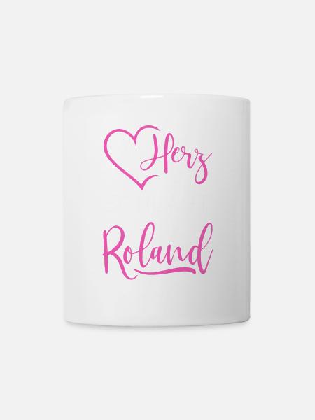 Mein Herz schlägt für Roland - Tasse - Weiß