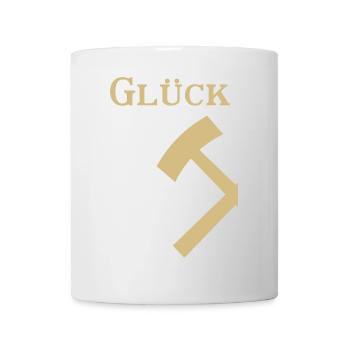 Partnershirt - Glück Auf! - Glück - Tasse - Weiß - Vorne