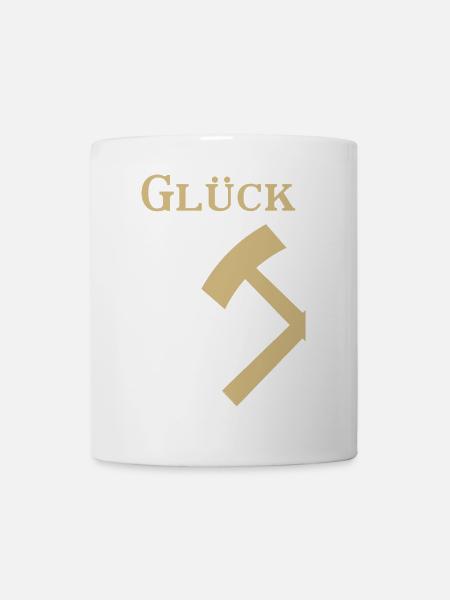 Partnershirt - Glück Auf! - Glück - Tasse - Weiß