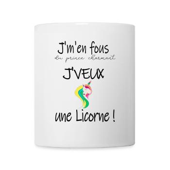 Fête Anniversaire Licorne Colorée - Mug blanc - blanc - Devant