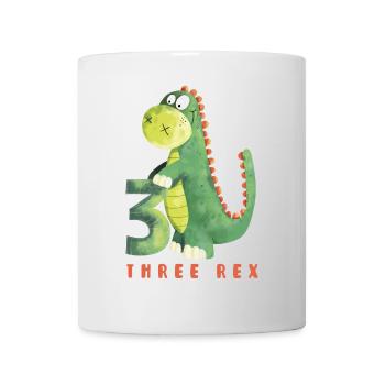 Three Rex I Dino 3 years I 3rd birthday I Three - Mug - white - Front