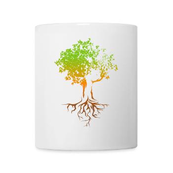 Tree, Autumn, Colors, Colorful, Illustration, Forest, Nature - Mug - white - Front