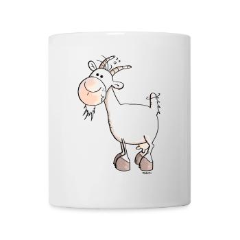 Charmante Ziege - Ziegen - Tasse - Weiß - Vorne