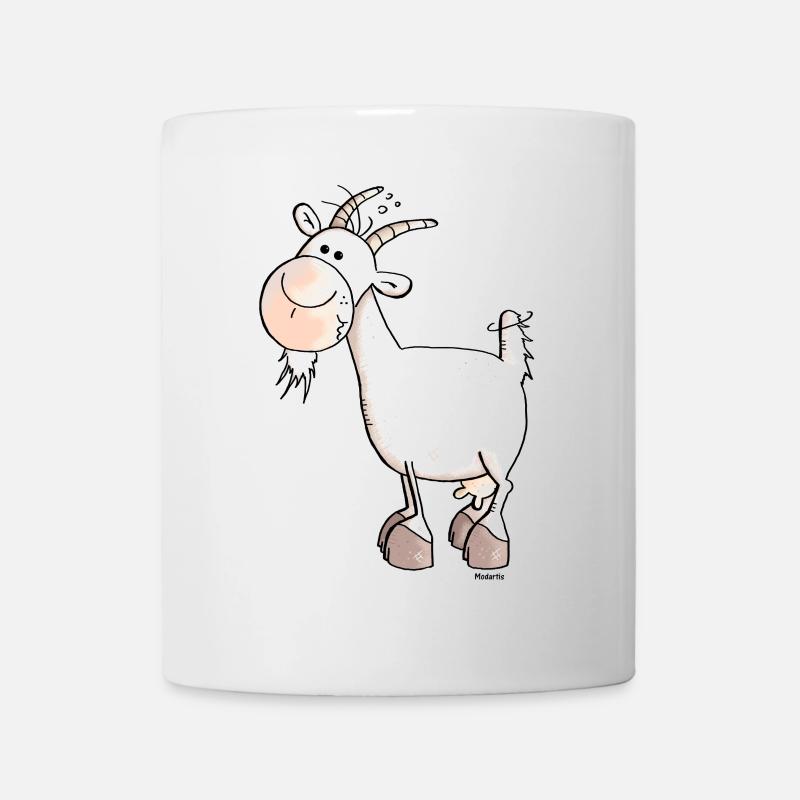 Charmante Ziege - Ziegen - Tasse - Weiß