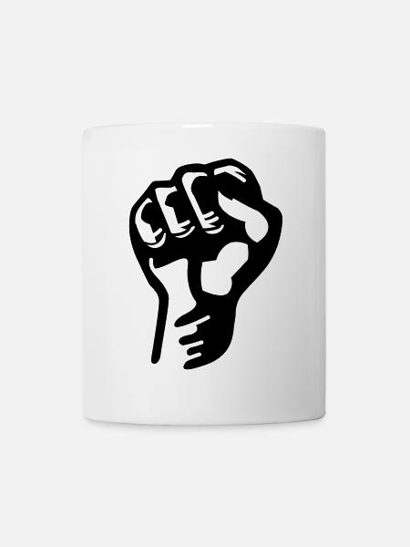 poing - Mug blanc - blanc