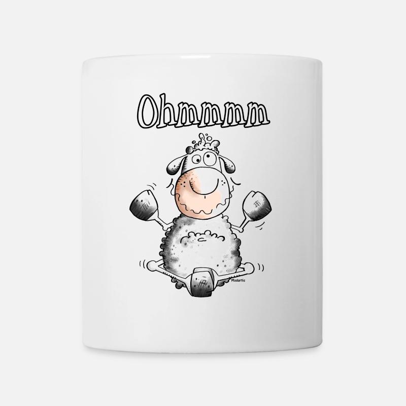 Ohmmmm Schaf - Schafe - Tasse - Weiß