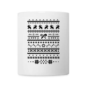 rennes de noël - Mug blanc - blanc - Devant