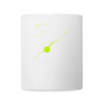 Neon-Orbit-Spur abstrakt - Tasse - Weiß - Vorne