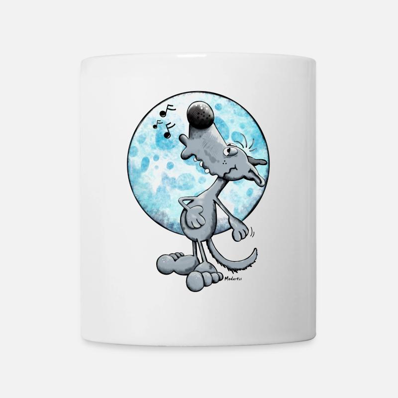 Musikalischer Wolf - Tasse - Weiß