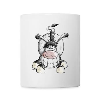 Grinse Esel - Tasse - Weiß - Vorne