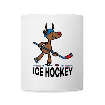 Cadeaux drôles pour les enfants et les joueurs de hockey sur glace - Mug blanc - blanc - Devant