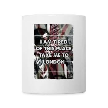 London Dream Grunge Collage Tee - Mug - white - Front