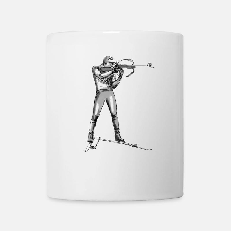biathlon - Mug blanc - blanc