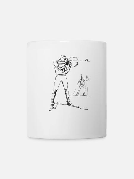biathlon - Mug blanc - blanc