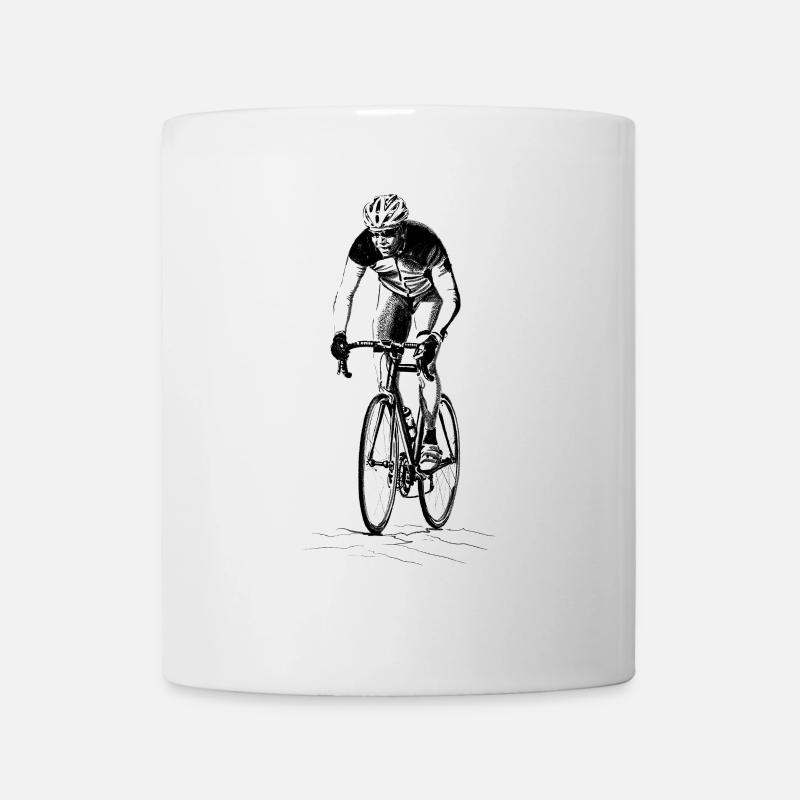 Rennrad - Tasse - Weiß