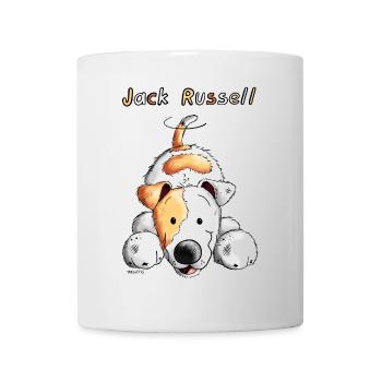 Verspielter Jack Russell - Tasse - Weiß - Vorne