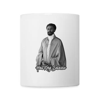 Hail King Selassie Jah Rastafari Roots Reggae - Mug - white - Front