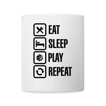 Eat Sleep Basketball Repeat - Mug - white - Front