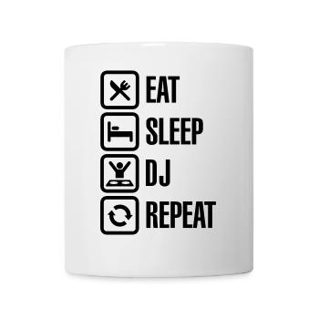 Eat Sleep DJ Repeat - Tasse - Weiß - Vorne