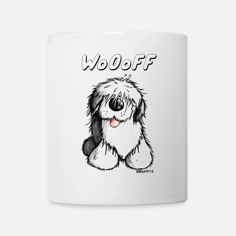 Woooff chien de berger anglais - Mug blanc - blanc