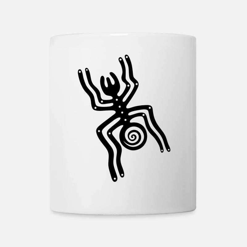 Nazca Linien, Spinne, spider - Tasse - Weiß