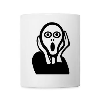 Der Schrei, Krise - Tasse - Weiß - Vorne