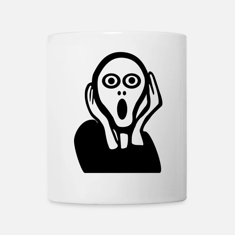 Der Schrei, Krise - Tasse - Weiß