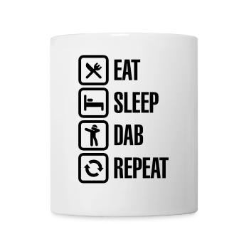 Eat - Sleep - The Dab - Repeat (Dabbing) - Mug - white - Front
