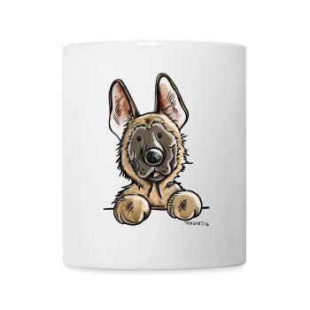 Neugieriger Malinois - Tasse - Weiß - Vorne