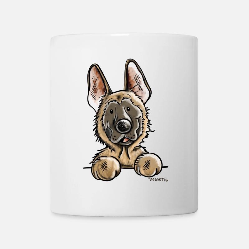 Neugieriger Malinois - Tasse - Weiß