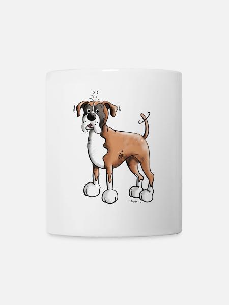 Woof Deutscher Boxer - Boxer Allemand - Chien - Mug blanc - blanc