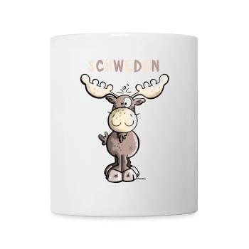 Elch aus Schweden - Tasse - Weiß - Vorne