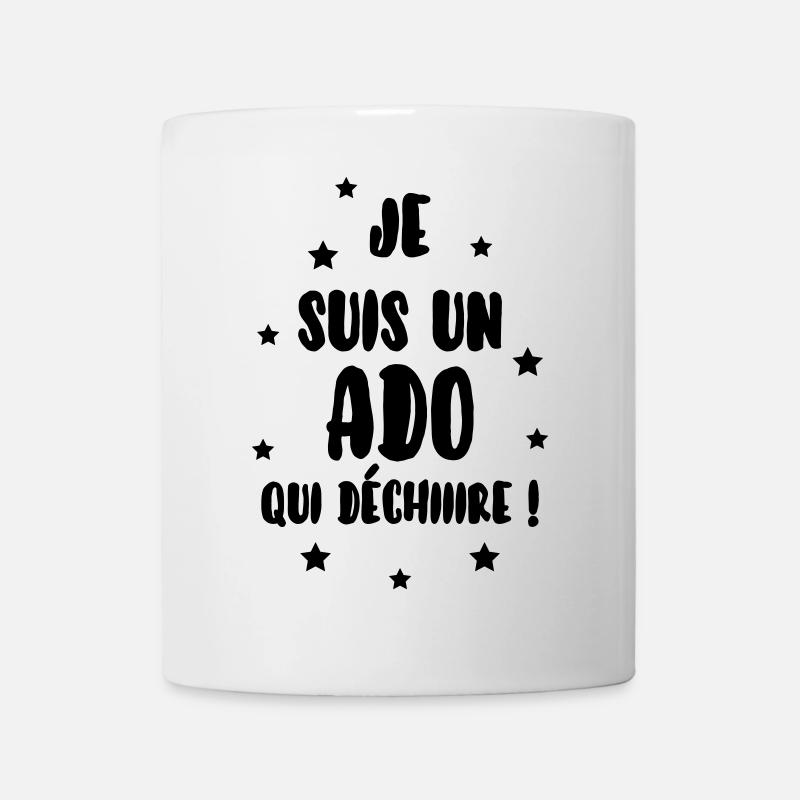 adolescent / enfant / ado / adolescente - Mug blanc - blanc