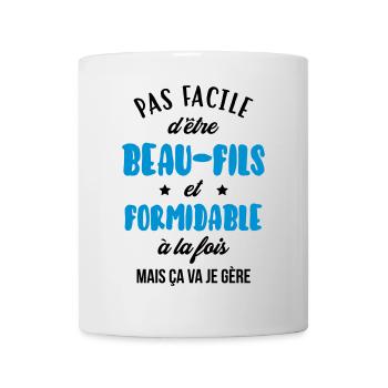 Beau Fils - Beau-Fils - Famille - Mariage - Tshirt - Mug - white - Front