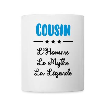 Cousin - Cousine - Famille - Naissance - Bébé - Mug - white - Front