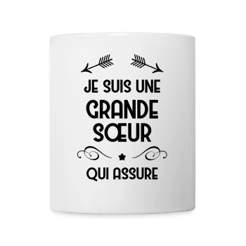 Soeur Soeurette Frère Naissance Bébé Sœur - Mug blanc - blanc - Devant