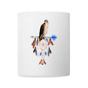 rêve de faucon capteur de rêves mystique - Mug blanc - blanc - Devant