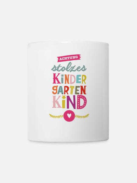 Stolzes Kindergartenkind bunt - Tasse - Weiß